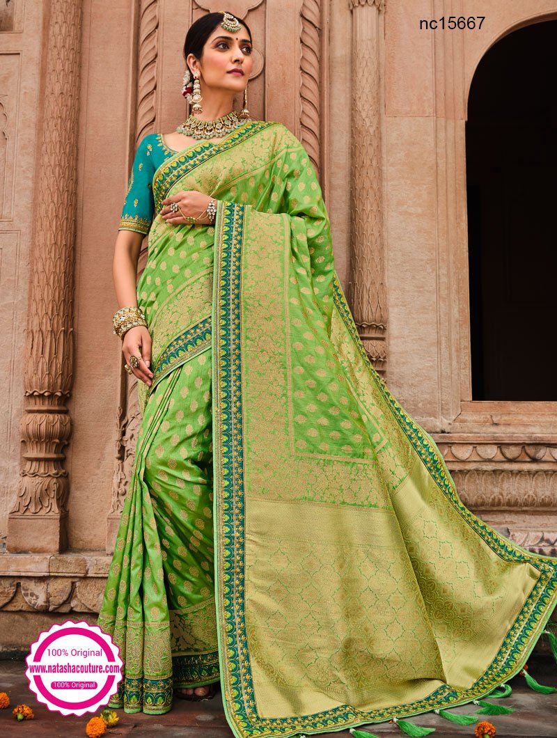 Light Green Silk Saree - Sarees Online ...